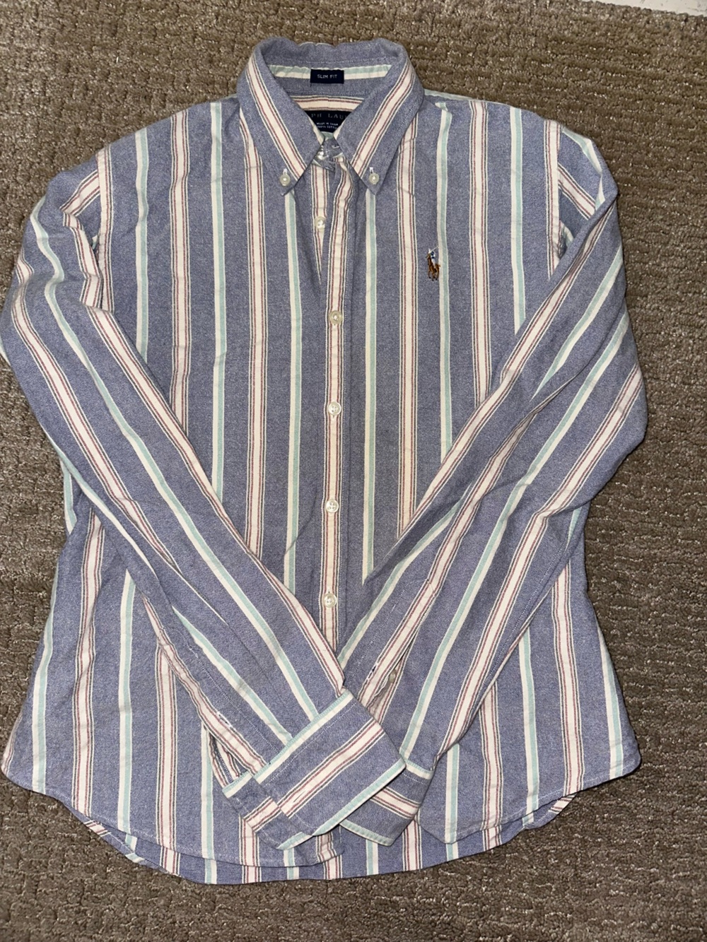Ralph Lauren Multi-Stripe Button-Down Shirt